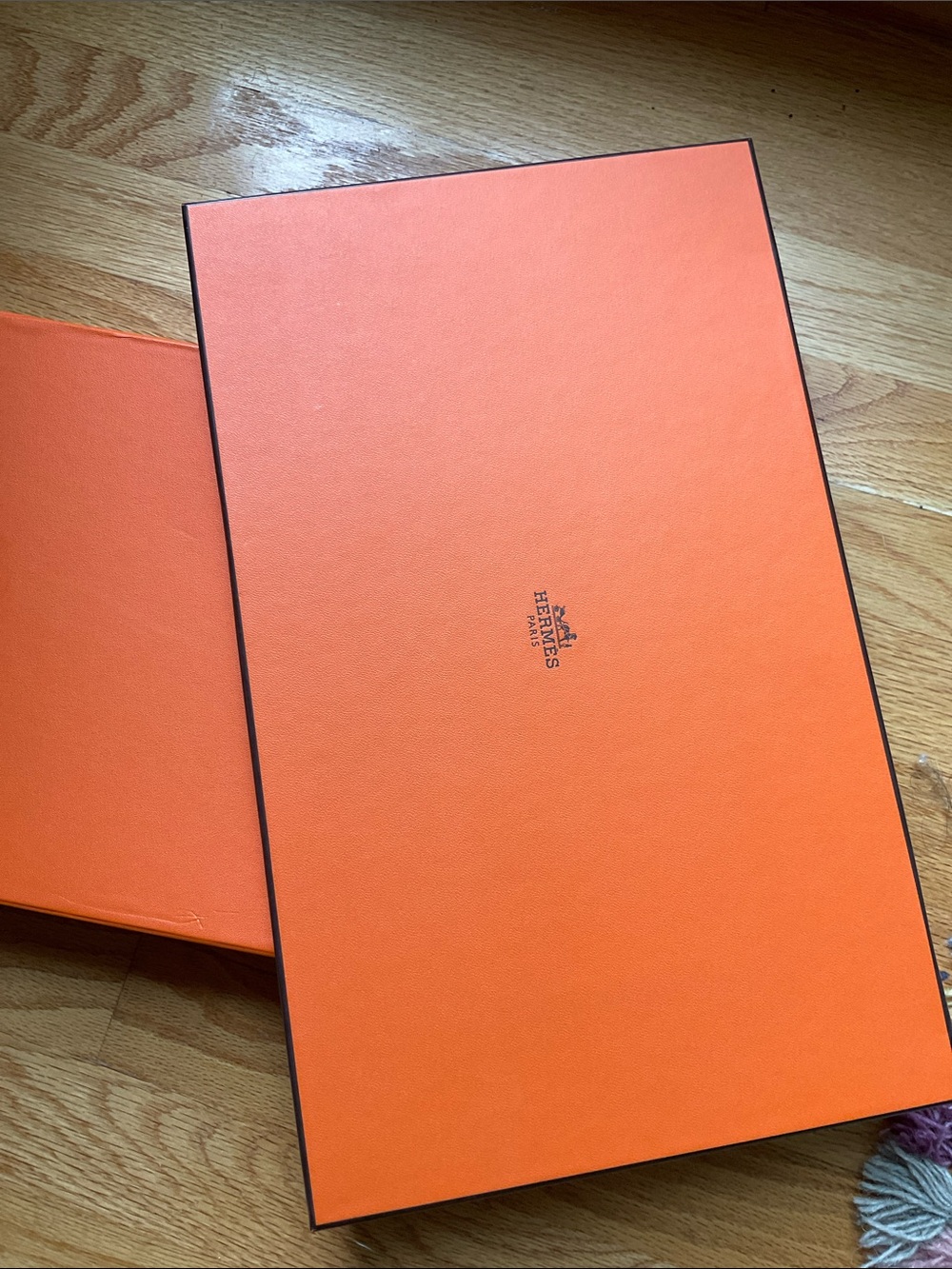 Hermès Orange 24" x 12"  gift box